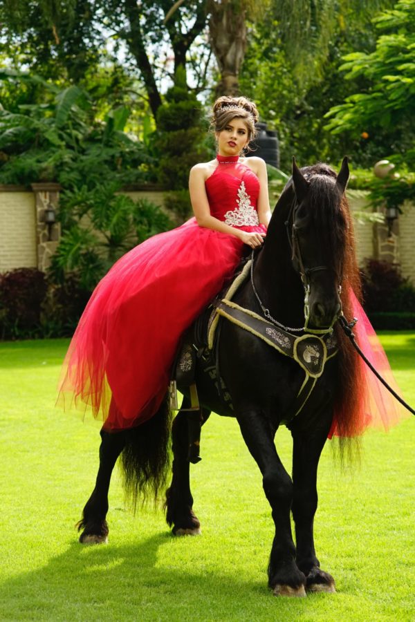 girl in prom dress